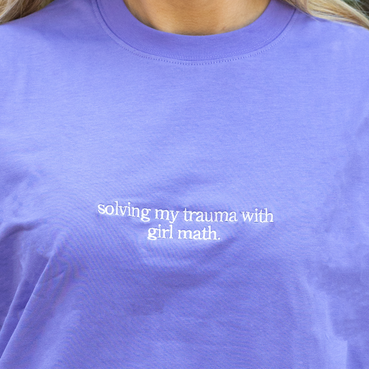 'Girl Math' Box Fit T-Shirt