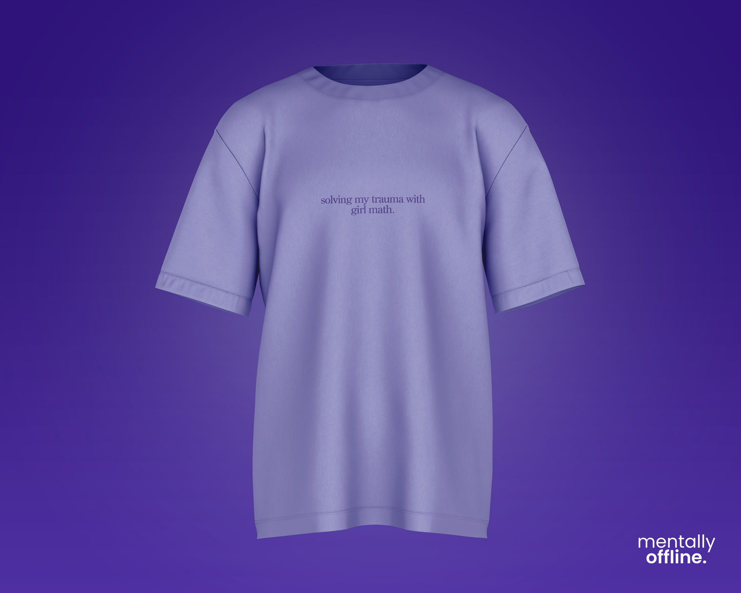'Girl Math' Box Fit T-Shirt