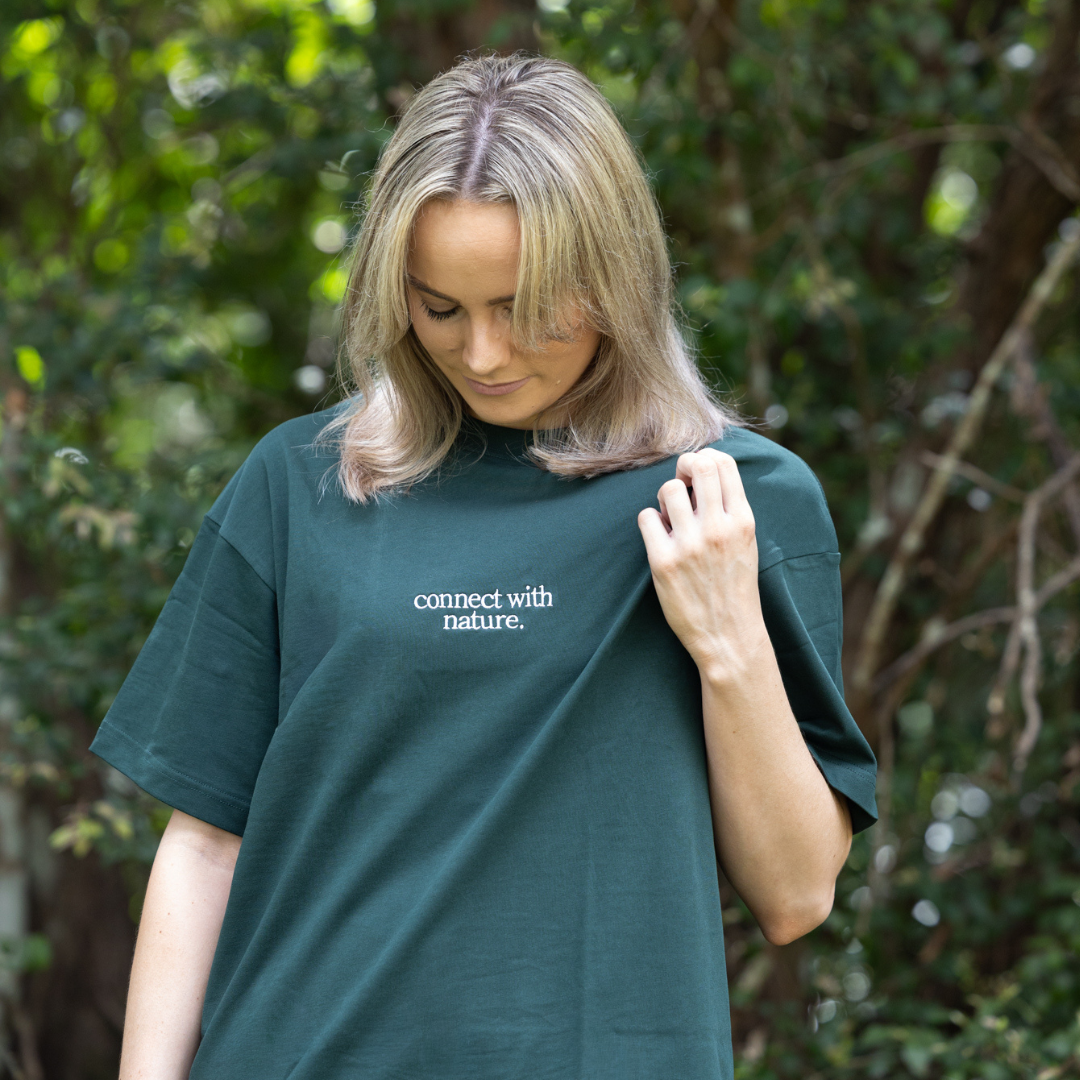 'Connect With Nature' Box Fit T-Shirt