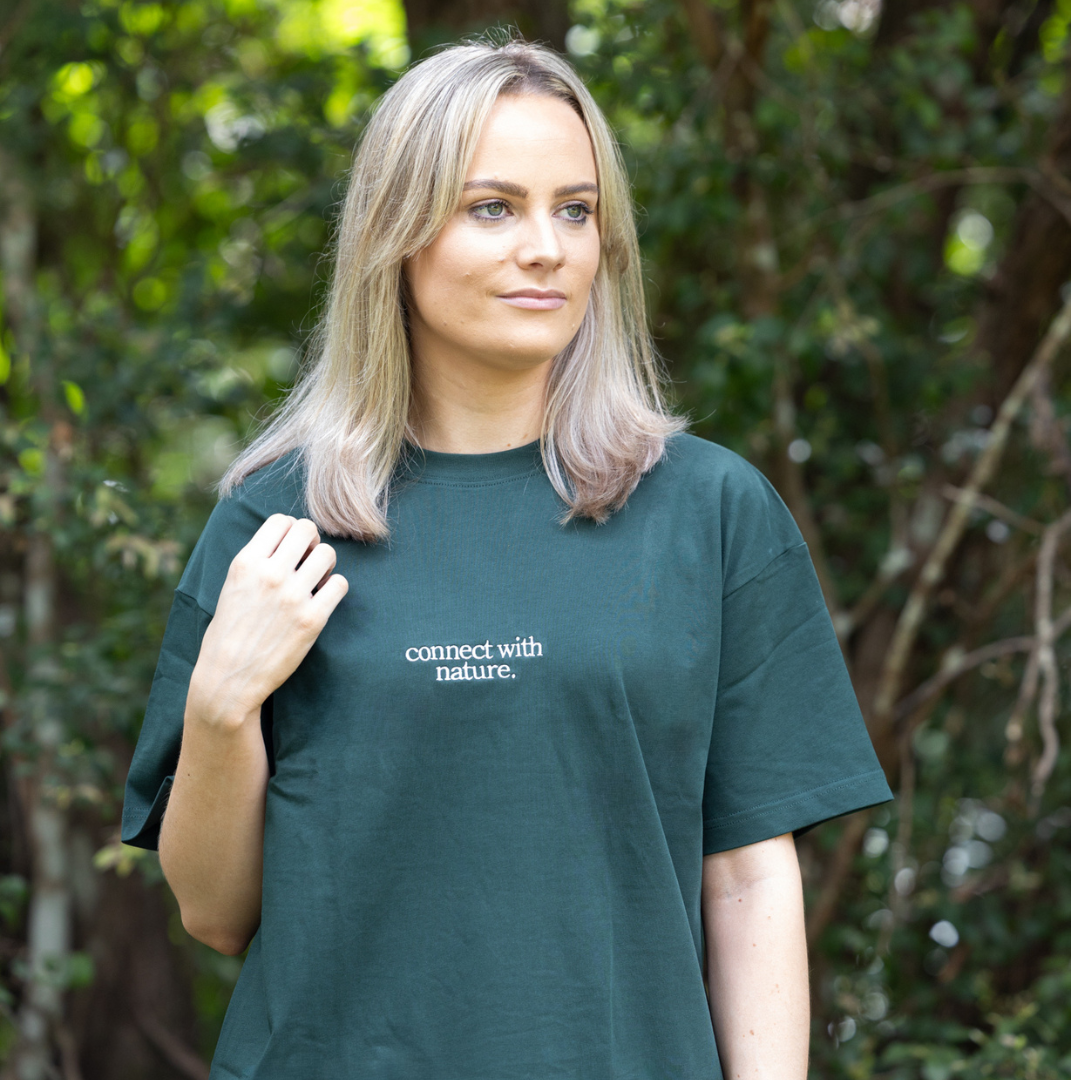 'Connect With Nature' Box Fit T-Shirt