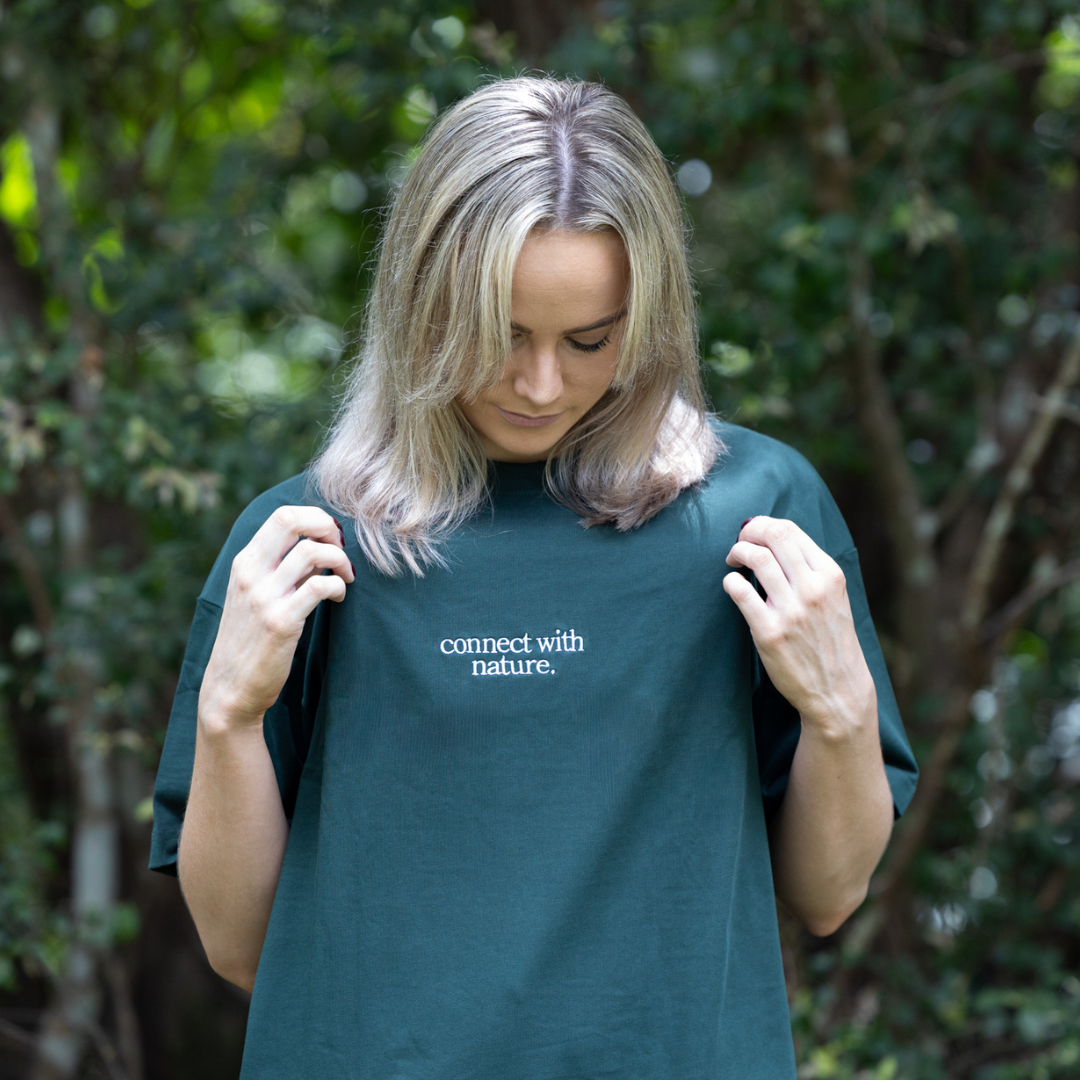 'Connect With Nature' Box Fit T-Shirt