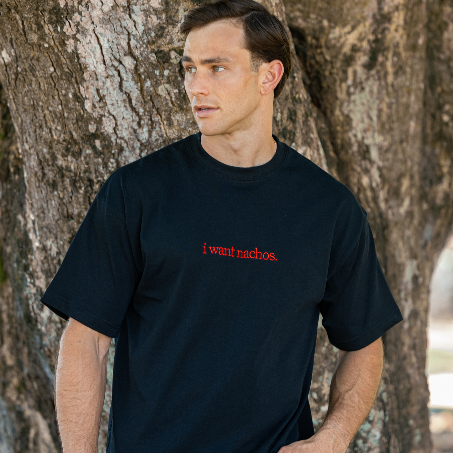 'I Want Nachos' Box Fit T-Shirt