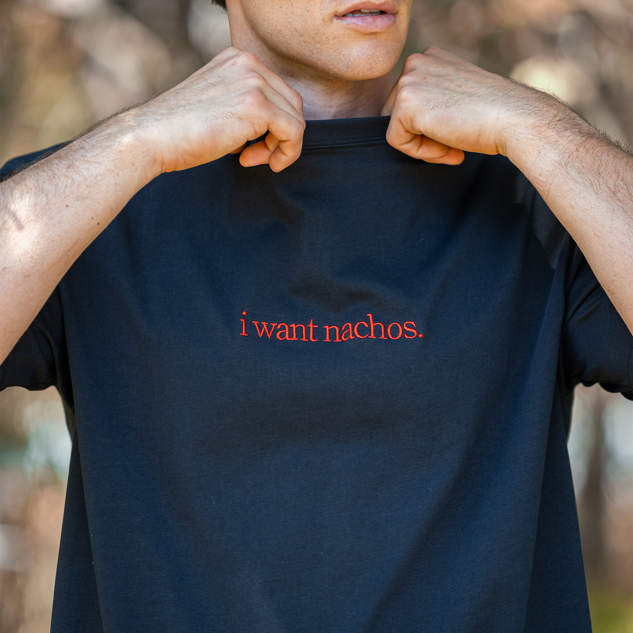 'I Want Nachos' Box Fit T-Shirt
