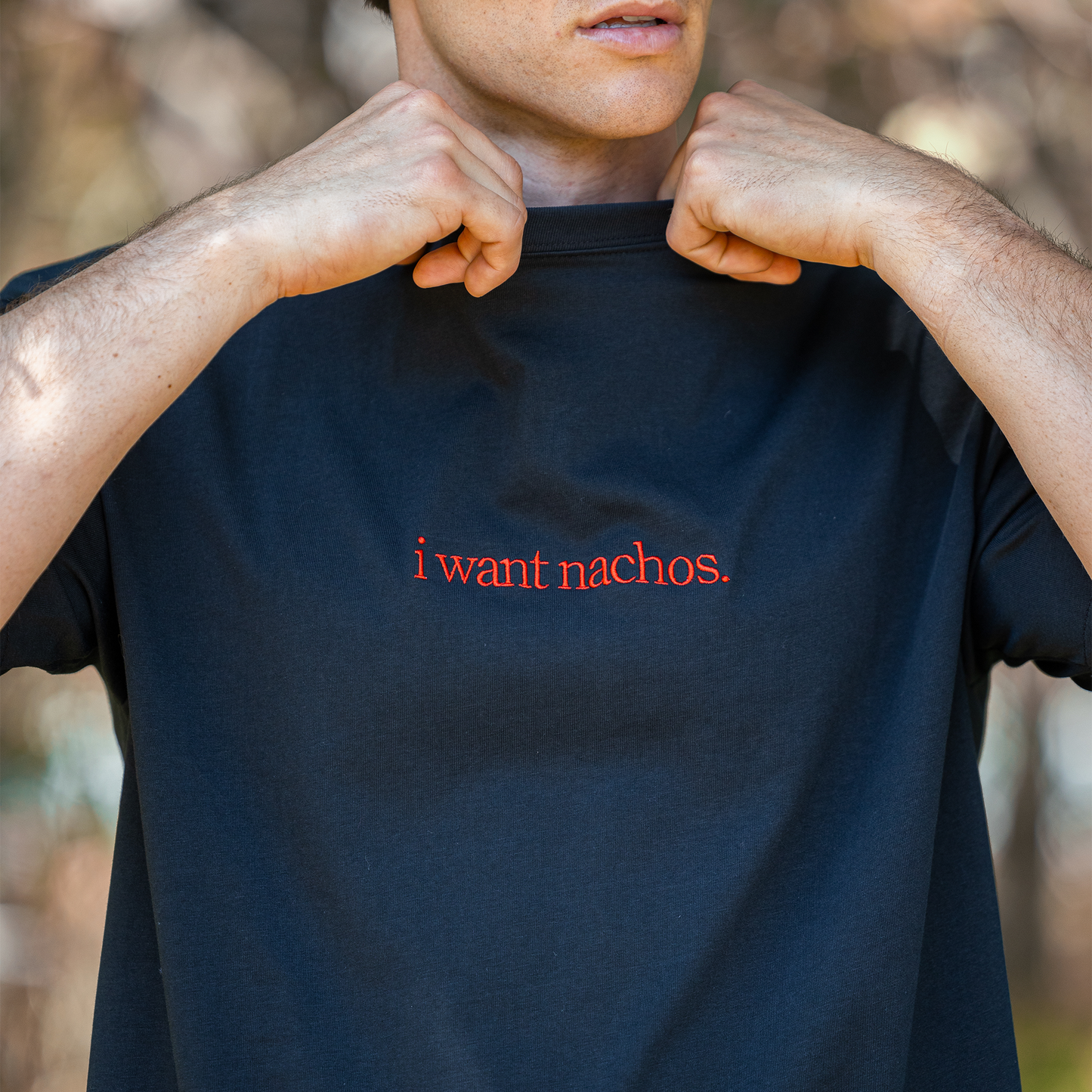 'I Want Nachos' Box Fit T-Shirt
