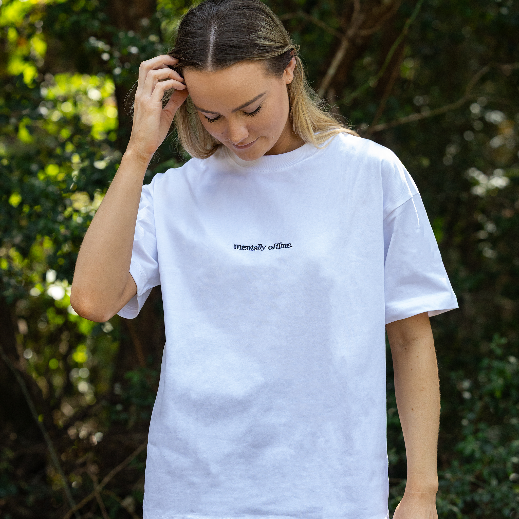 'Mentally Offline' Box Fit T-Shirt