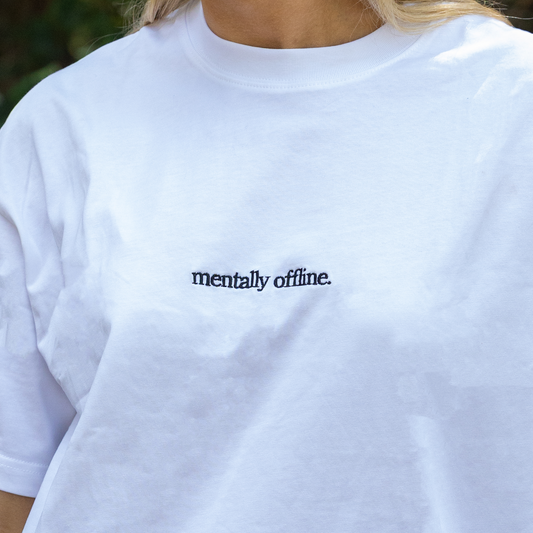 'Mentally Offline' Box Fit T-Shirt