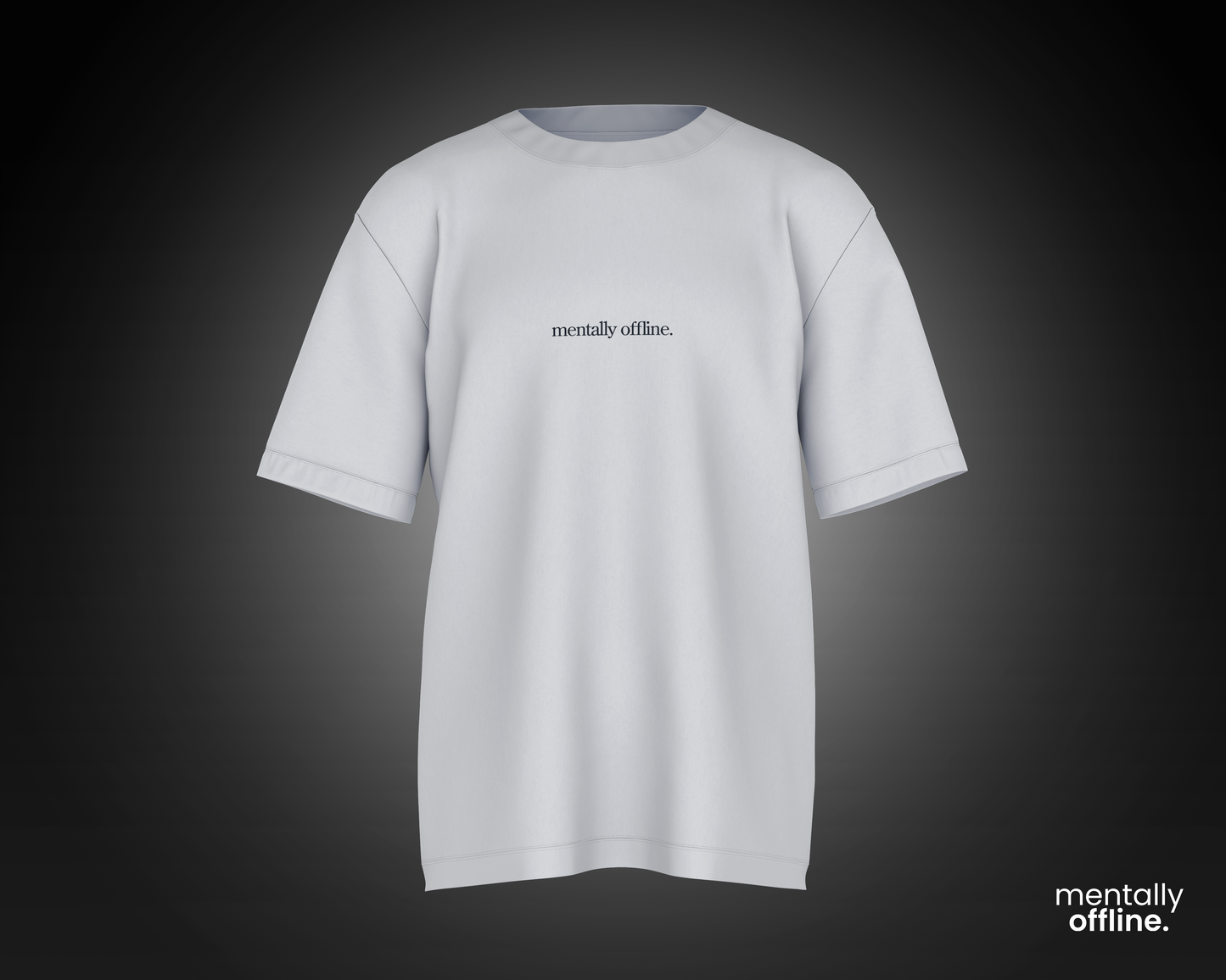 'Mentally Offline' Box Fit T-Shirt