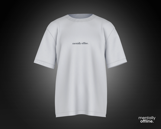 'Mentally Offline' Box Fit T-Shirt