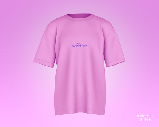 'Overthinker' Box Fit T-Shirt
